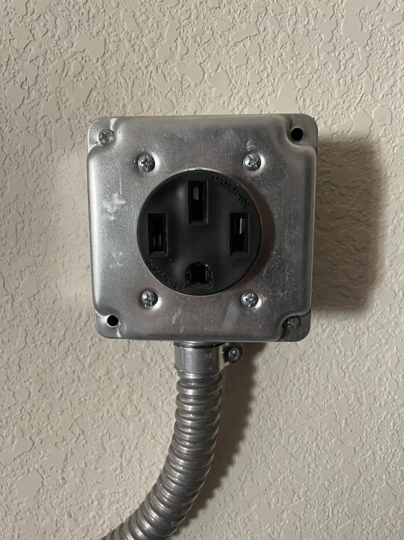 NEMA 14-50 outlet installed for Smart Home Electrical in Pleasant Hill
